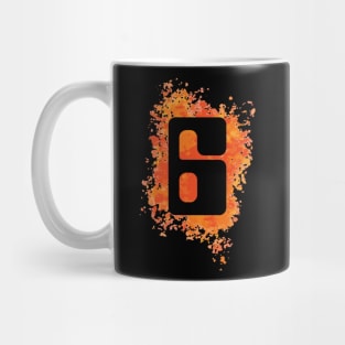 Rollerball – No. 6 (with splatter) Mug